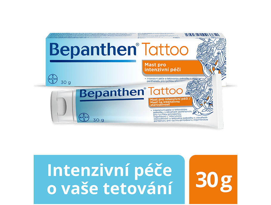 Bepanthen Tattoo intenzivní péče o vaše tetování