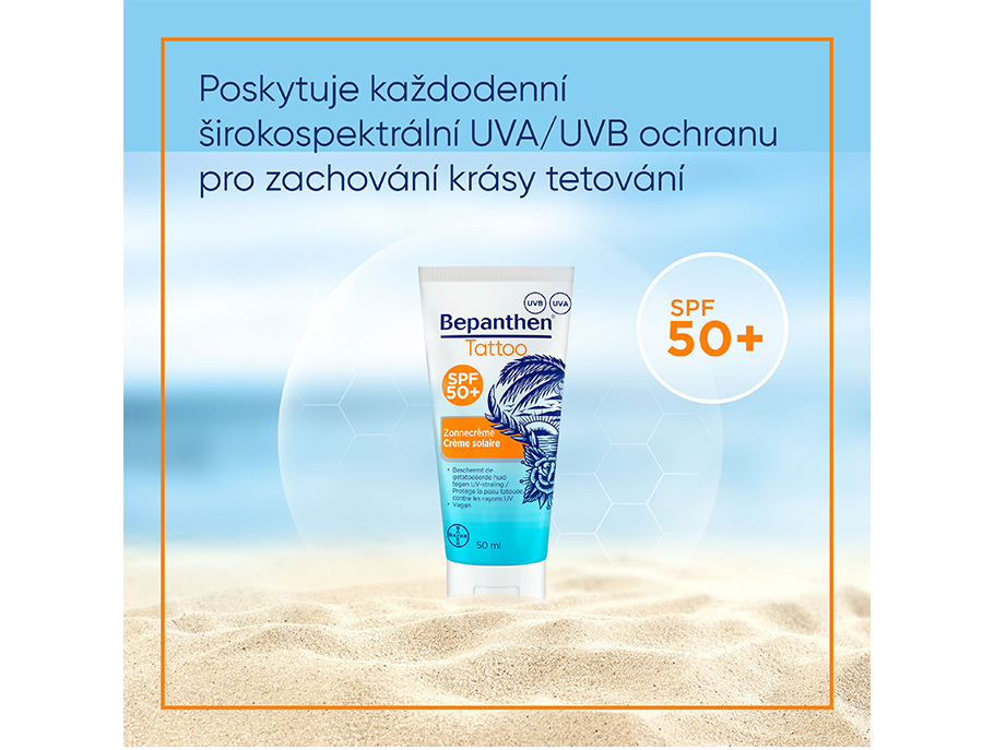 Bepanthen Tattoo Sun SPF 50+ ochrana