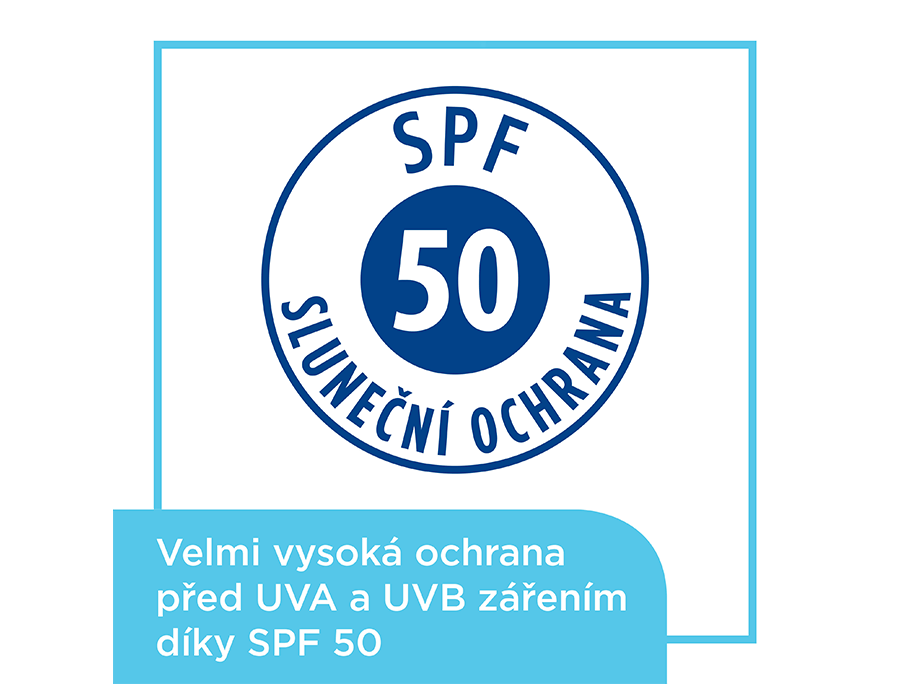 SPF 50 sluneční ochrana