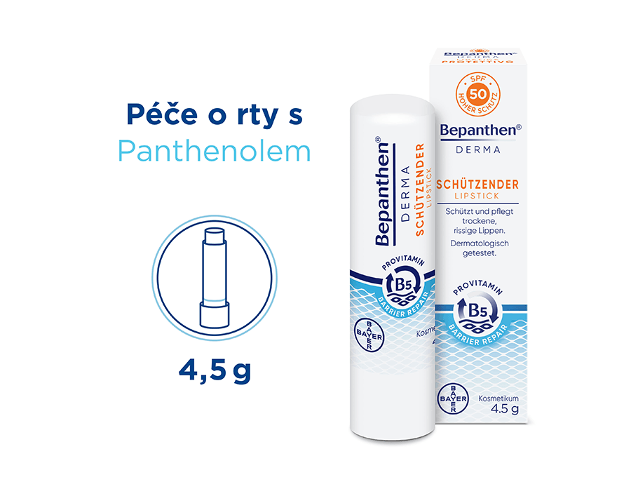 Péče o rty s Panthenolem