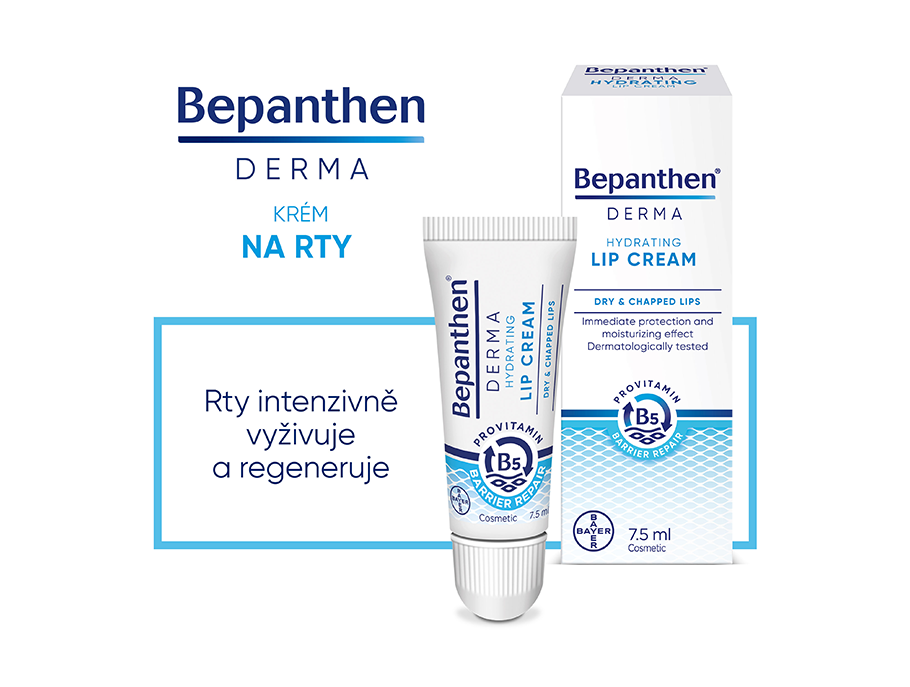 Bepanthen Derma Krém na rty intenzivně vyživuje