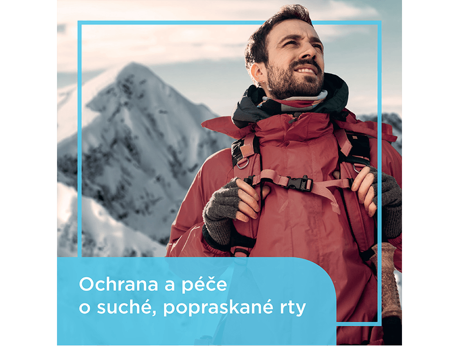 Bepanthen Derma balzám na rty - Muž na horách